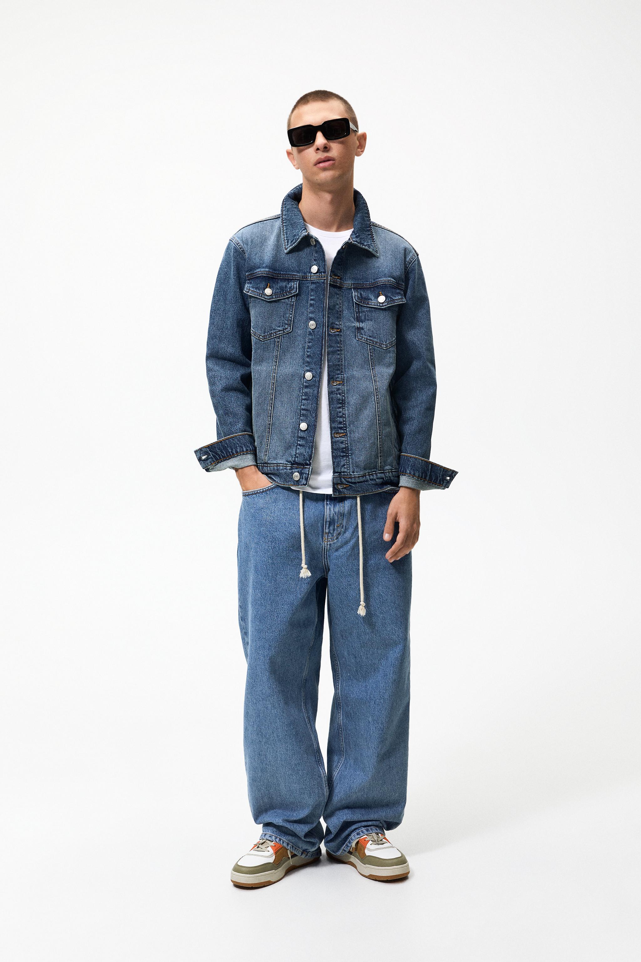 BASIC DENIM JACKET Mid blue ZARA United Kingdom